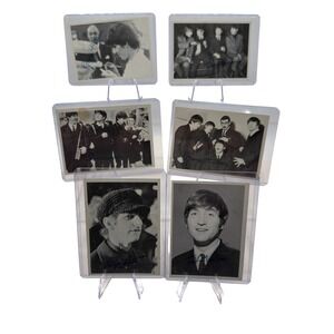 Beatles B&W 1964 O-Pee-Chee Card Lot 6 Series 2 & 3 #157 John Lennon Portrait